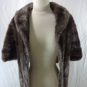 Regina Glenara by Glenoit Brown Faux Fur Stole
